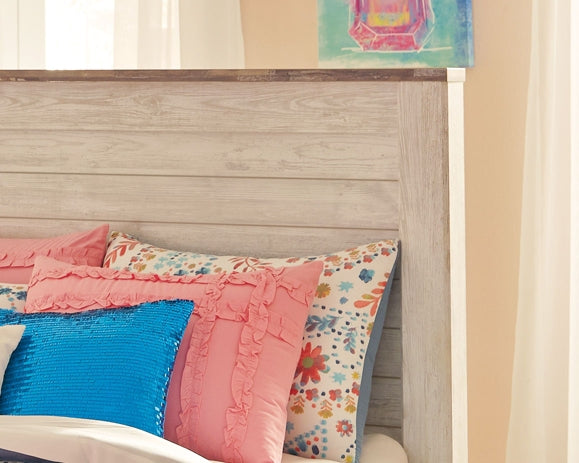 Willowton Panel Bed With 2 Storage Drawers