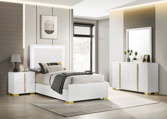 Marceline 4-piece Twin Bedroom Set White