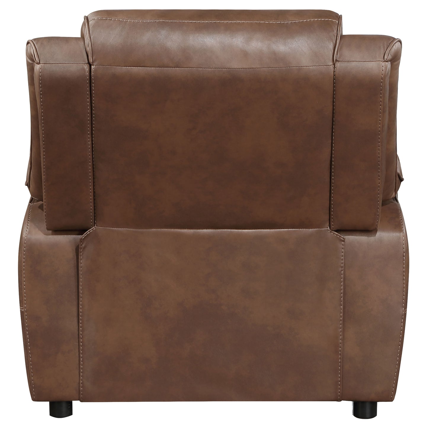 Ellington Upholstered Padded Arm Accent Chair Dark Brown