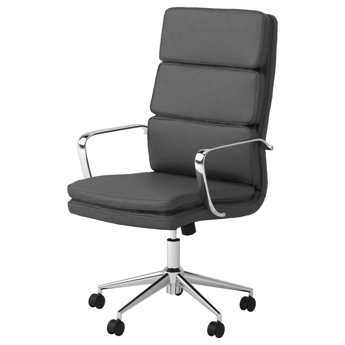 Ximena High Back Upholstered Office Chair Grey