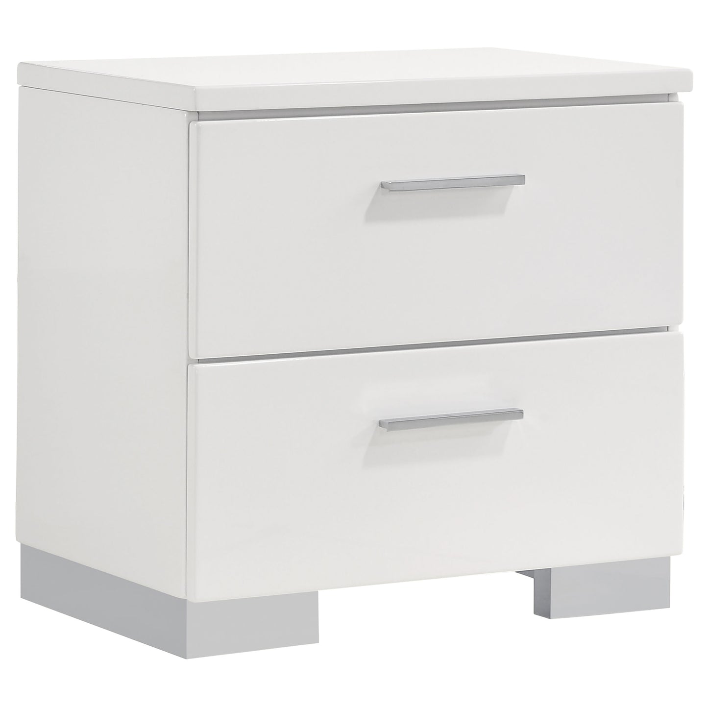 Felicity 4-piece California King Platform Bedroom Set White
