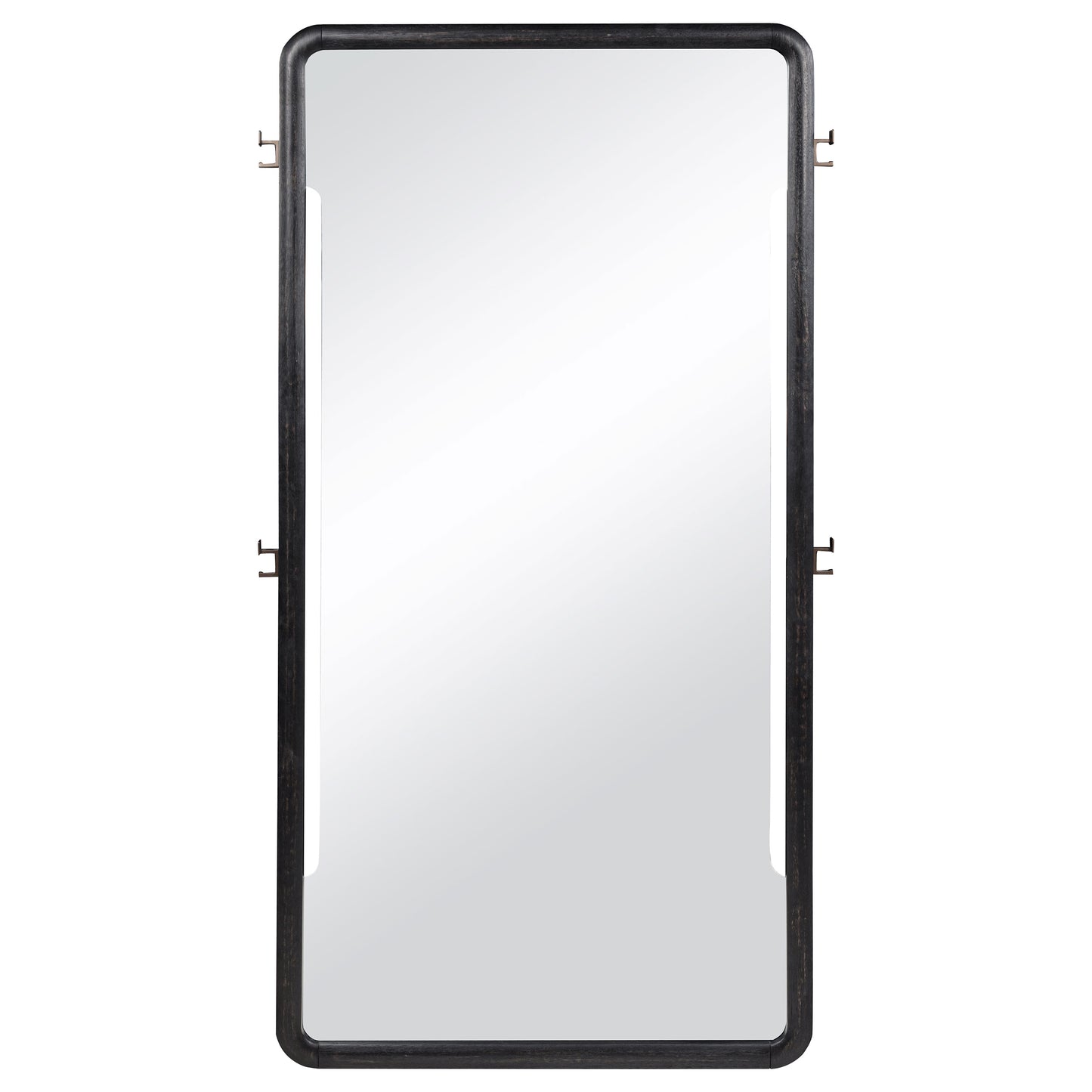 Leandro 76-inch Full Length Floor Mirror Burnished Black
