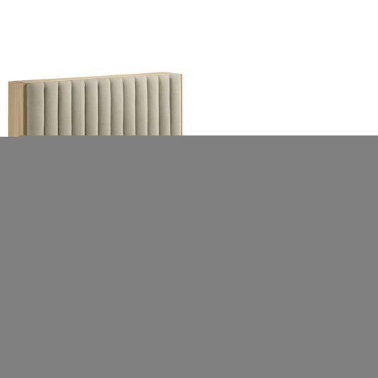 Arielle Queen Bookcase Panel Storage Bed Light Oak