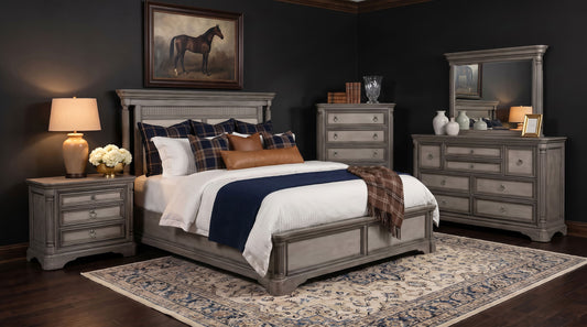 Cresswell 5-piece California King Bedroom Set Taupe