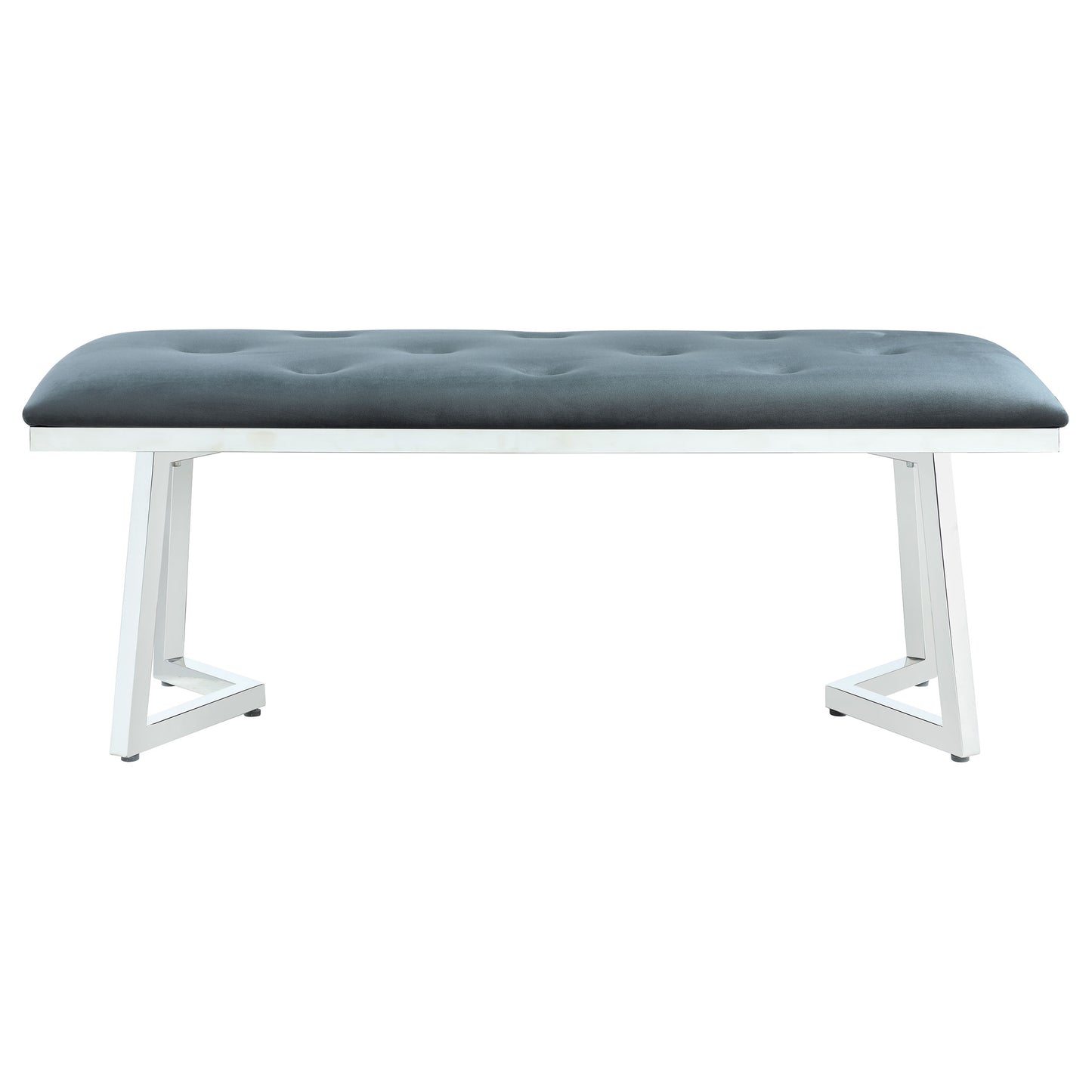 Beaufort Upholstered Tufted Bench Dark Grey