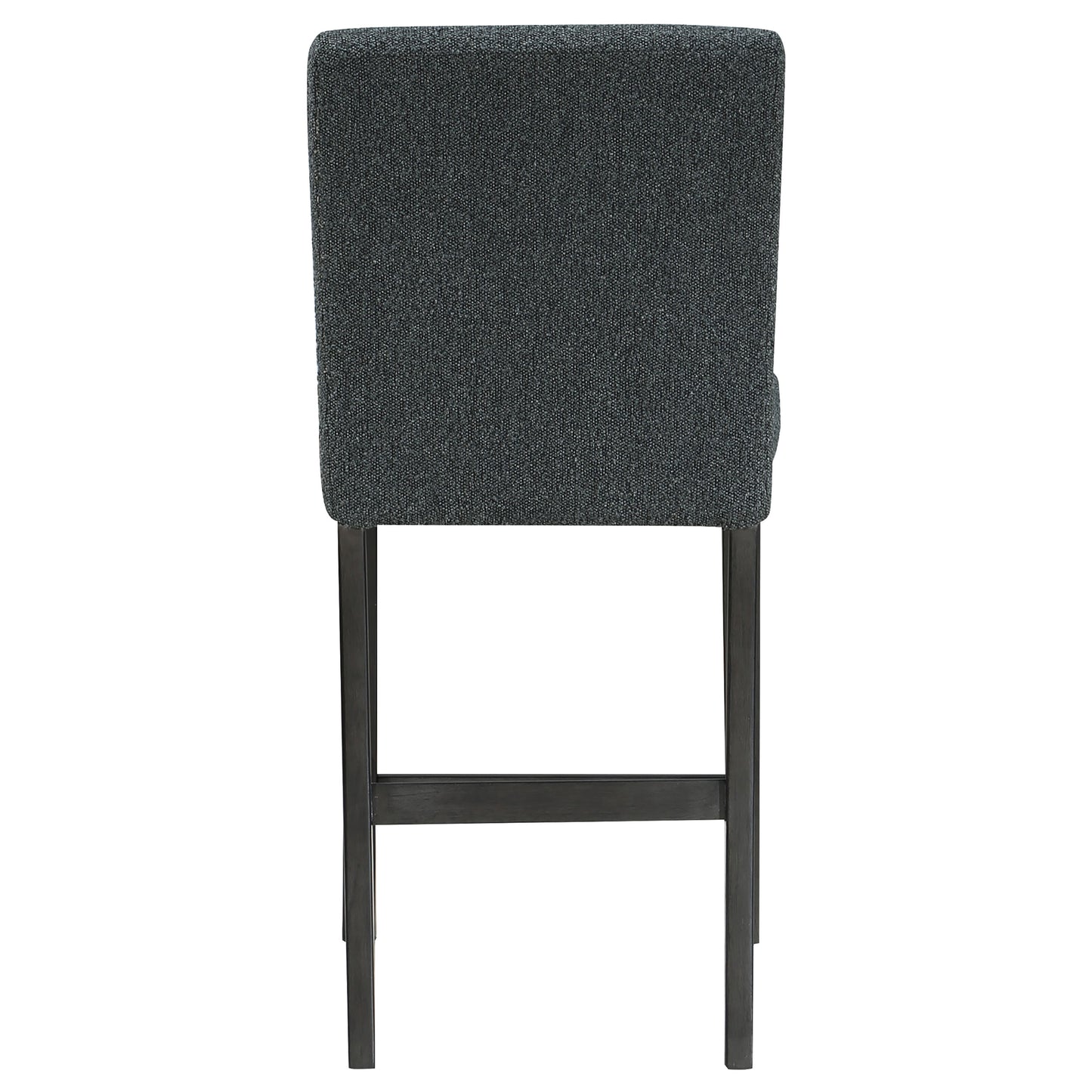 Alba Boucle Upholstered Counter Height Dining Chair Black and Charcoal Grey (Set of 2)