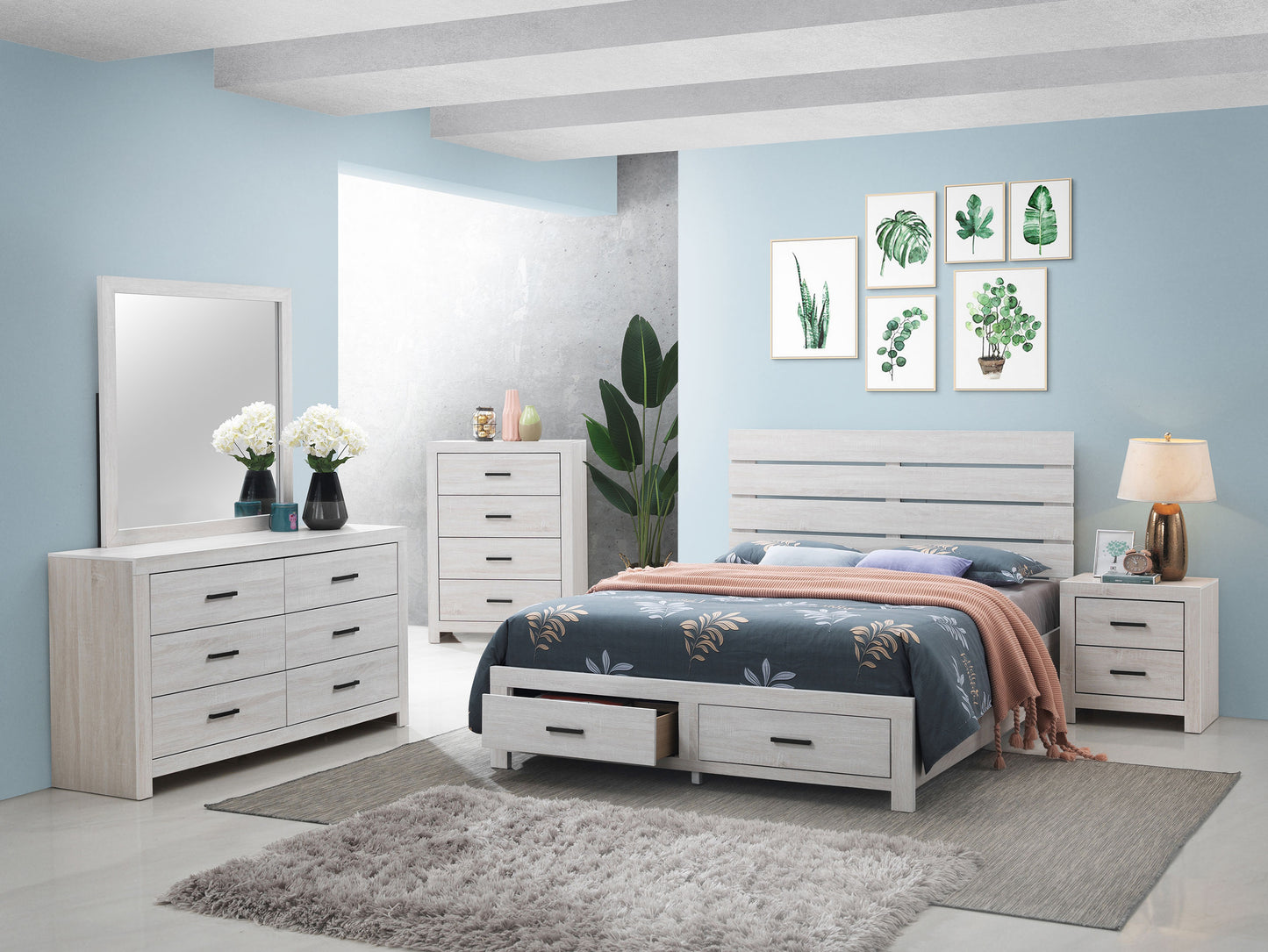 Brantford 6-drawer Dresser Coastal White