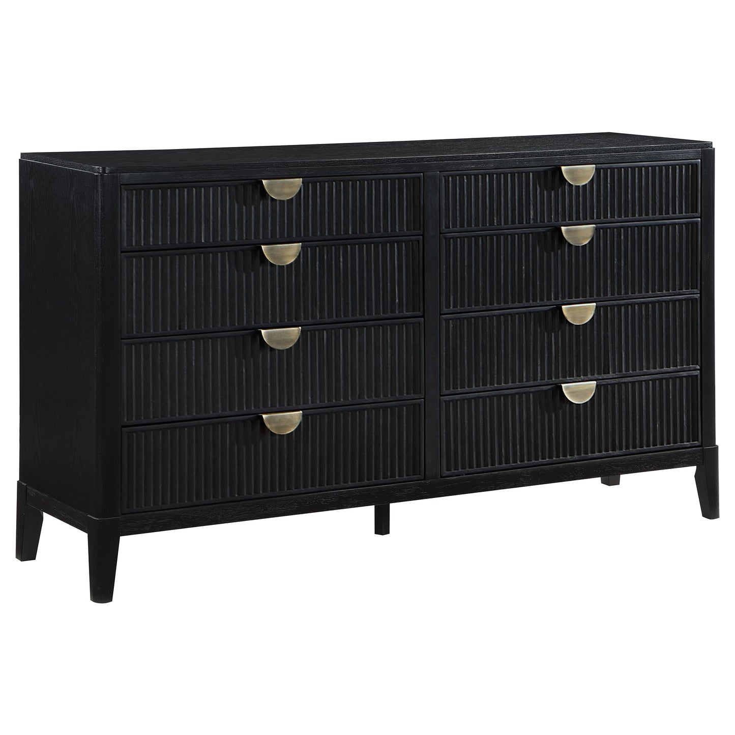 Brookmead 8-drawer Bedroom Dresser Black