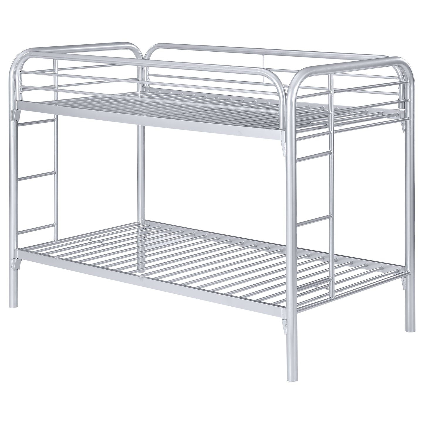 Morgan Twin Over Twin Bunk Bed Silver