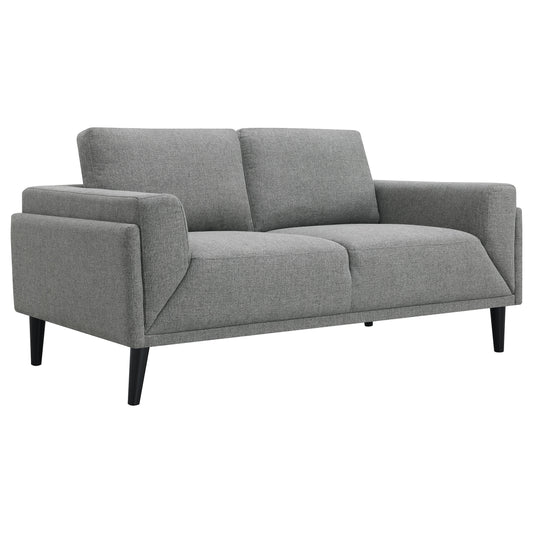 Rilynn Upholstered Track Arms Loveseat Grey