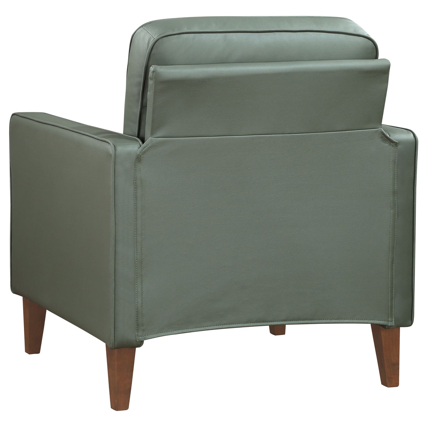 Jonah Upholstered Track Arm Accent Club Chair Green