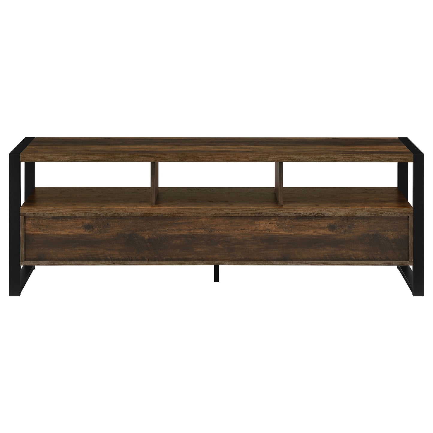 James 3-drawer Composite Wood 60" TV Stand Dark Pine