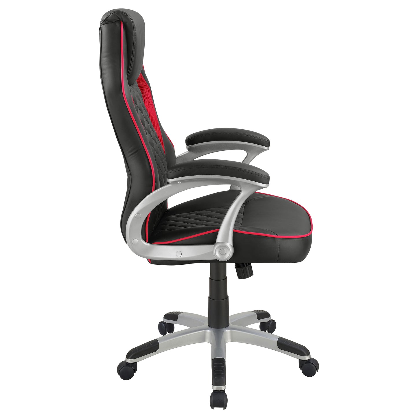 Lucas Upholstered Office Chair Black and Red