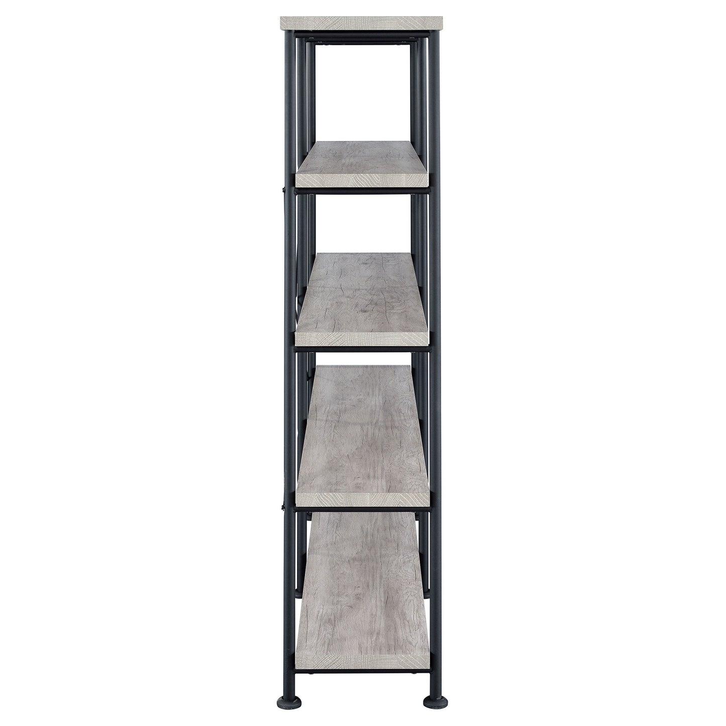 Analiese 4-shelf Open Bookcase Grey Driftwood