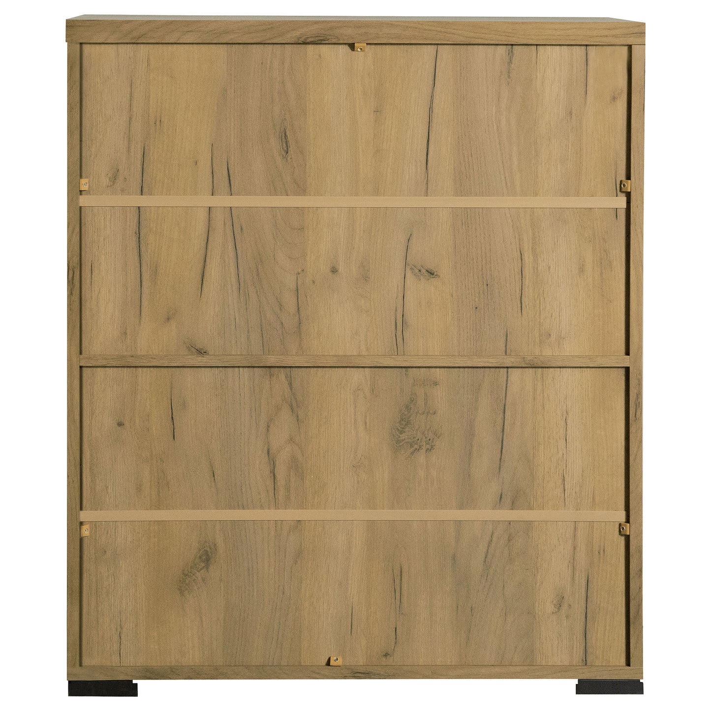 Bristol Metal Mesh Door Accent Cabinet Golden Oak