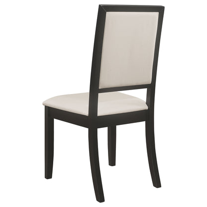 Louise 5-piece Rectangular Extension Leaf Dining Set Black