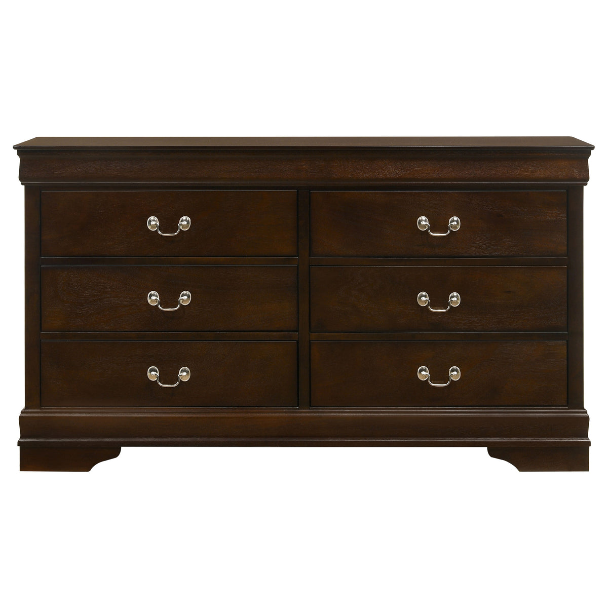 Louis Philippe 4-piece Twin Bedroom Set Cappuccino