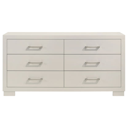 Jessica 5-piece Queen LED Bedroom Set Snow White