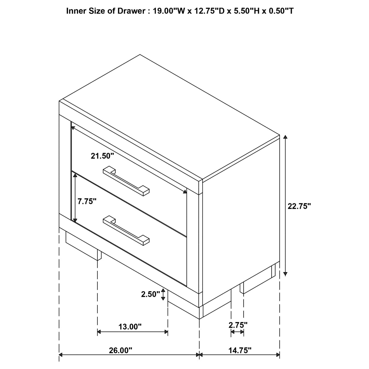 Jessica 5-piece Queen LED Bedroom Set Snow White