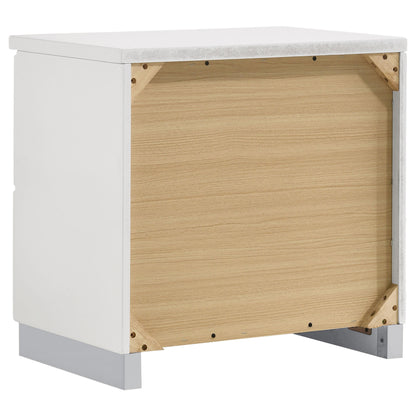 Felicity 4-piece California King Bedroom Set White High Gloss