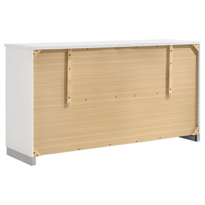 Felicity 4-piece California King Bedroom Set White High Gloss
