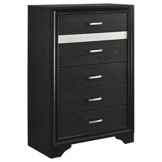 Miranda 6-drawer Bedroom Chest Black