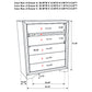 Miranda 6-drawer Bedroom Chest Black