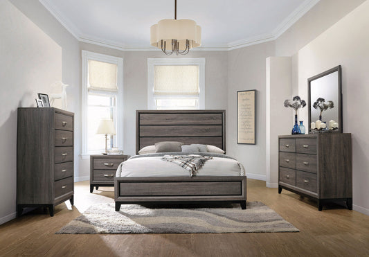 Watson Four-piece California King Bedroom Set Grey Oak