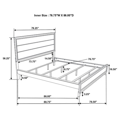 Watson Five-piece California King Bedroom Set Grey Oak