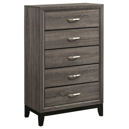 Watson Five-piece California King Bedroom Set Grey Oak