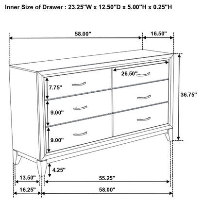 Watson Four-piece Queen Bedroom Set Grey Oak
