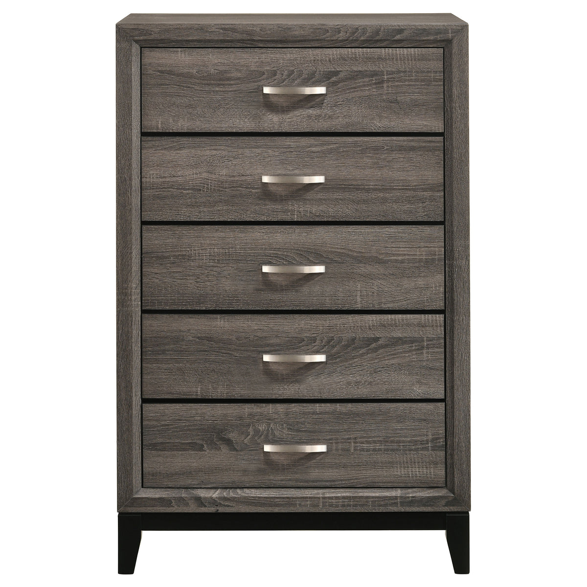 Watson Five-piece Twin Bedroom Set Grey Oak