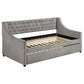 Chatsboro Twin Upholstered Daybed with Trundle Grey