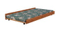 Wrangle Hill Wood Trundle with Bunkie Mattress Amber Wash