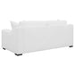 Ashlyn 3-piece Upholstered Sloped Arms Living Room Set White