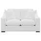 Ashlyn 3-piece Upholstered Sloped Arms Living Room Set White