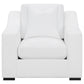 Ashlyn 3-piece Upholstered Sloped Arms Living Room Set White