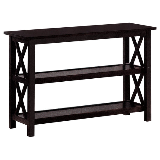 Rachelle 2-shelf Wood Entryway Console Table Dark Merlot
