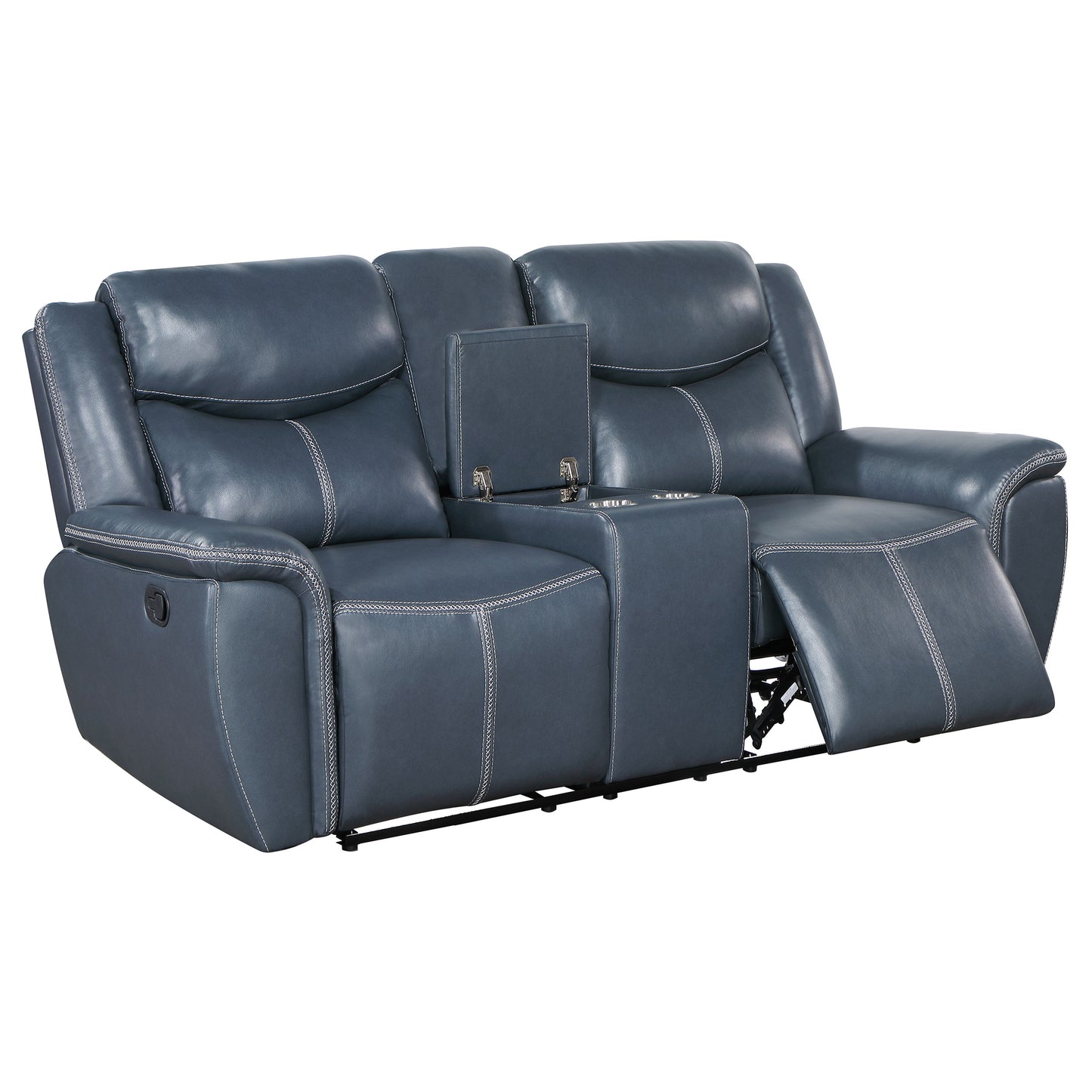 Sloane 3-piece Upholstered Motion Reclining Sofa Set Blue