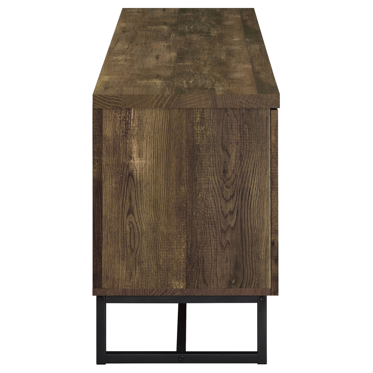 Myles 2-door Engineered Wood 60-inch TV Stand Rustic Oak