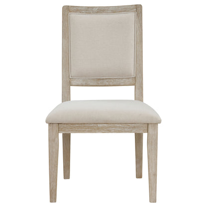 Trofello 5-Piece Farmhouse Round Pedestal Dining Set White Washed