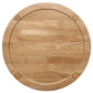 Camillo Round Solid Wood Side End Table Maple Brown