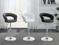 Barraza 29-inch Adjustable Height Bar Stool Black and Chrome