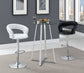 Barraza 29-inch Adjustable Height Bar Stool Black and Chrome