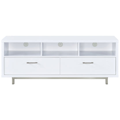 Casey 2-drawer Engineered Wood 60-inch TV Stand White