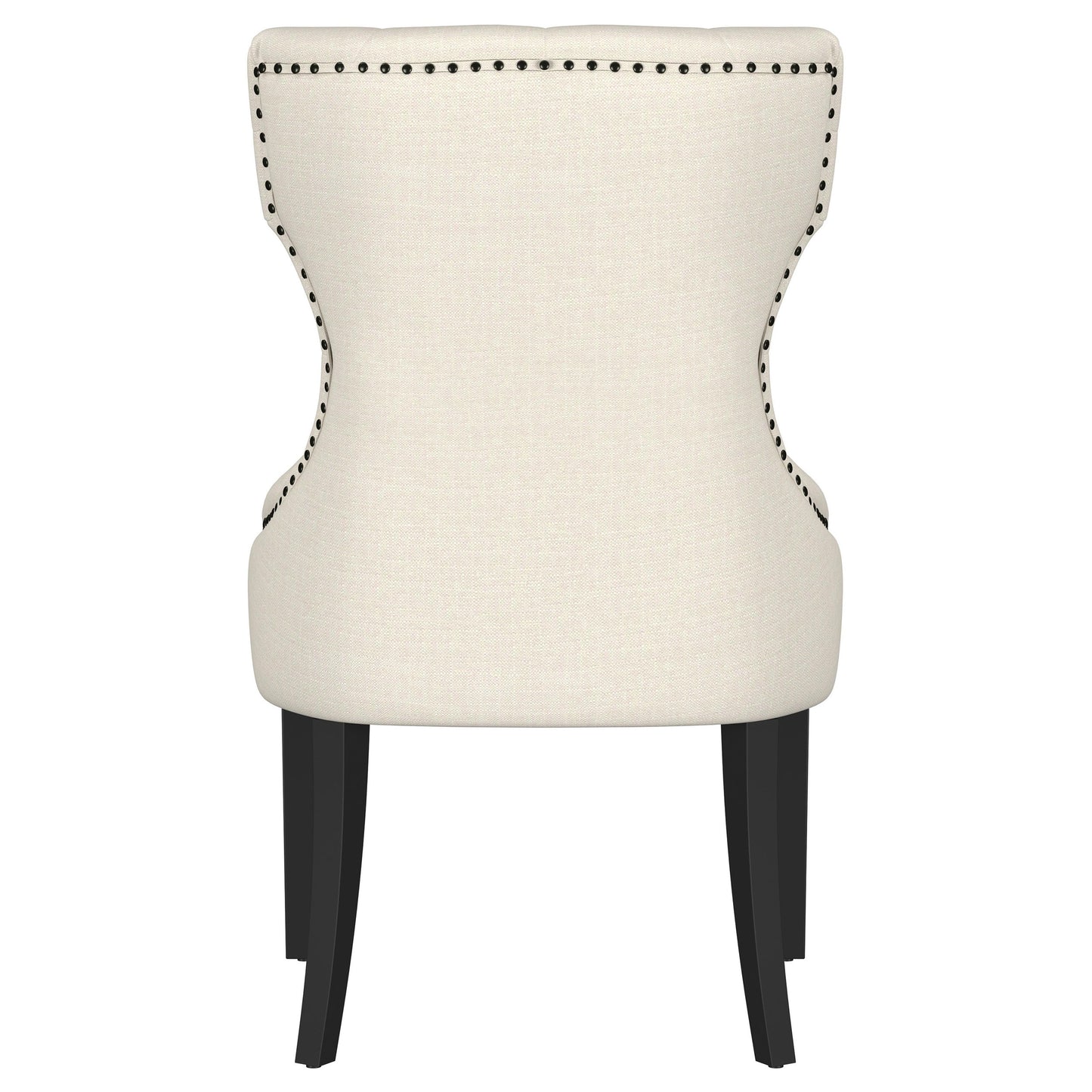 Baney Fabric Upholstered Dining Side Chair Cream and Black