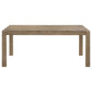 Scottsdale Rectangular Solid Wood Dining Table Brown Washed