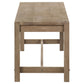 Scottsdale 6-piece Rectangular Dining Set Brown Washed