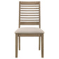 Scottsdale Wood Dining Side Chair Washed Brown (Set of 2)