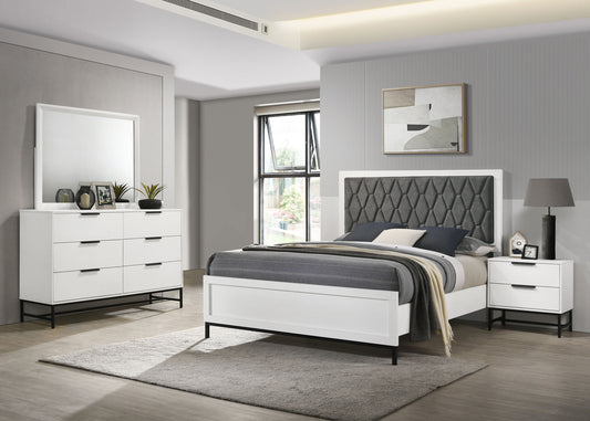 Sonora 4-piece Queen Bedroom Set White